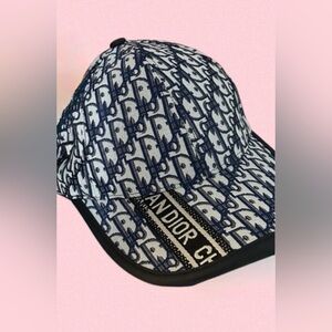 Navy and White Logo Cap